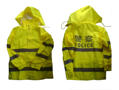 新式警用雨衣，警用反光雨衣，交警雨衣